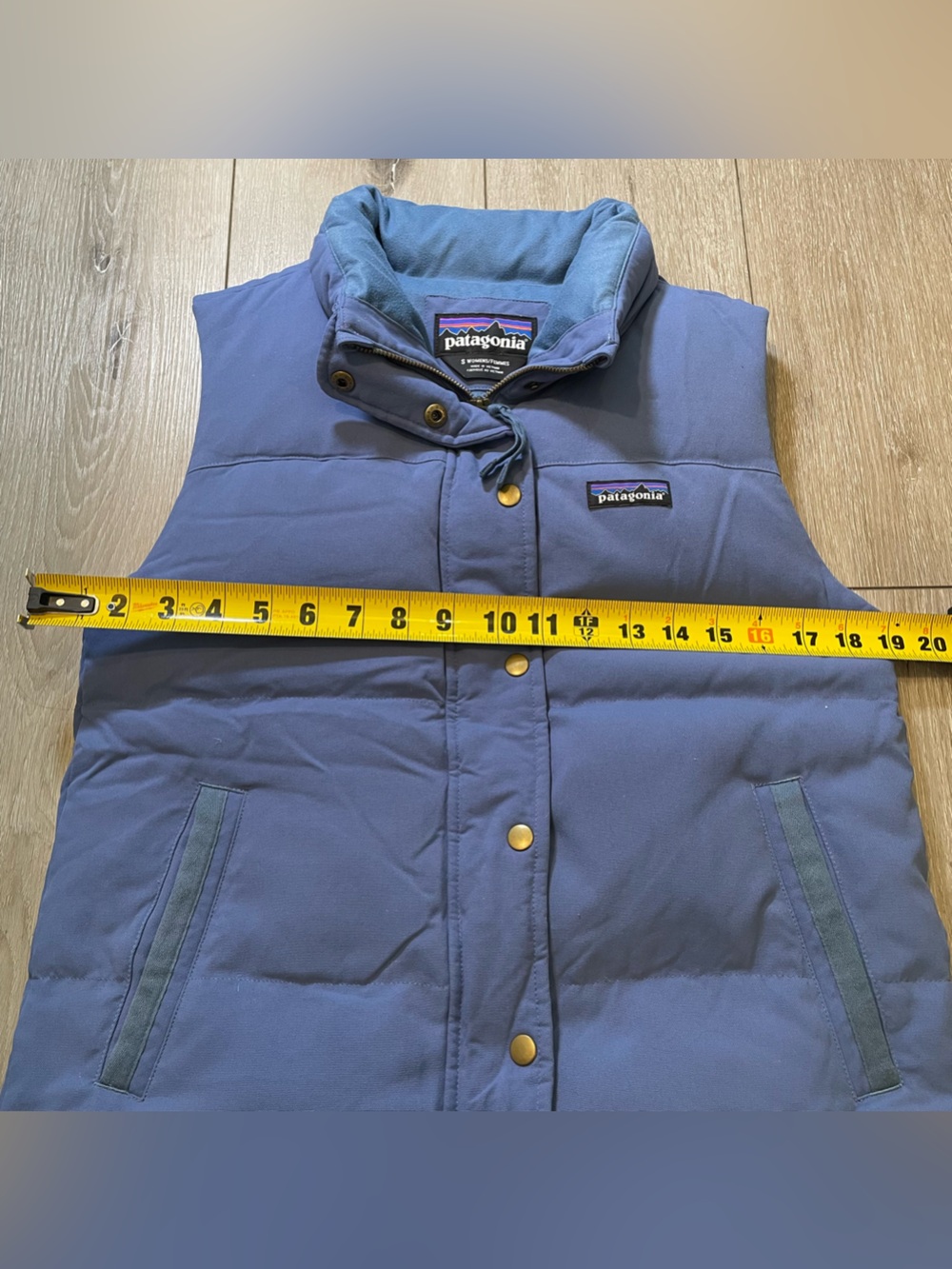Patagonia Bivy Vest Woolly Blue Gorpcore Vintage Style Puffer Women’s S - Picture 5 of 6